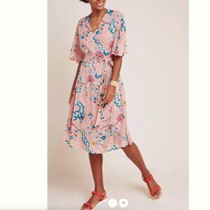 Anthropologie Maeve Adelaide Wrap Dress